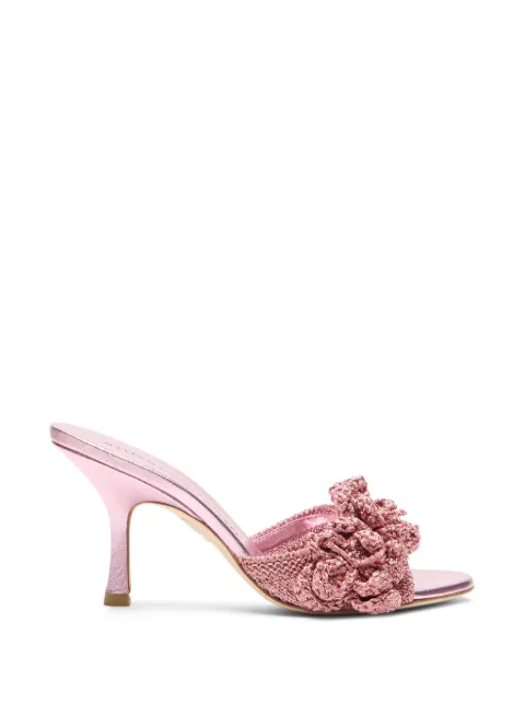 Stuart Weitzman Lotus floral-appliqué sandals Pink SN628LCZBXQ