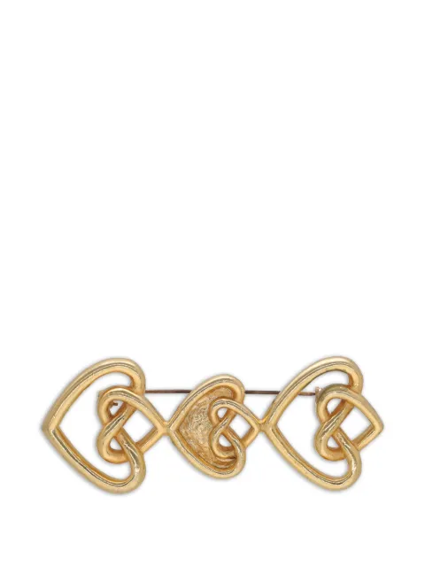 Vintage hearts brooch Gold N0000045