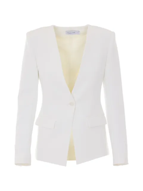 Patrizia Pepe V-neck single-breasted blazer White 2S1553A737W146