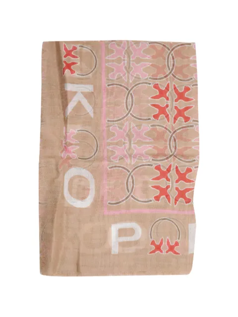 PINKO Mambo printed scarf Neutrals 106735A39P