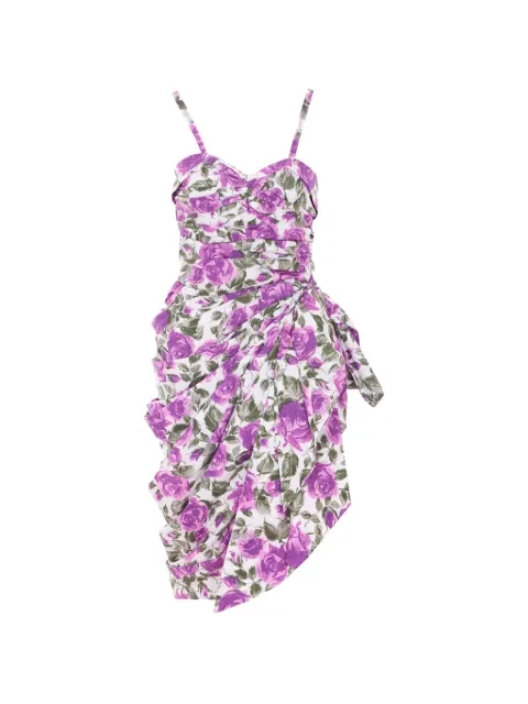 Chloé wrapped bustier midi dress White CH26UR125316