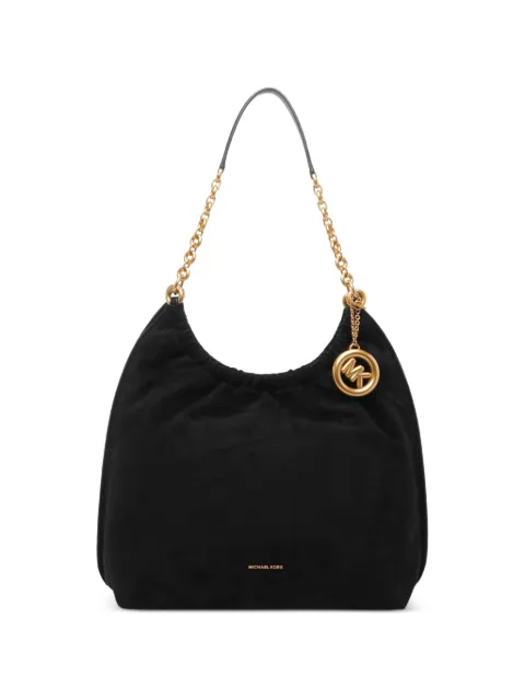 Michael Michael Kors medium Indie logo-charm shoulder bag Black 30S6A15L7S