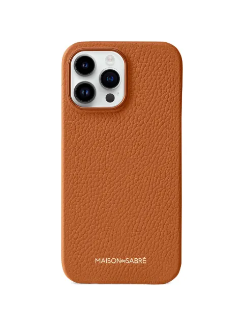 MAISON de SABRÉ leather iPhone 15 Pro case Brown 15P