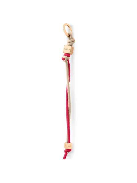 MAISON de SABRÉ leather wristlet charm Neutrals CUBE