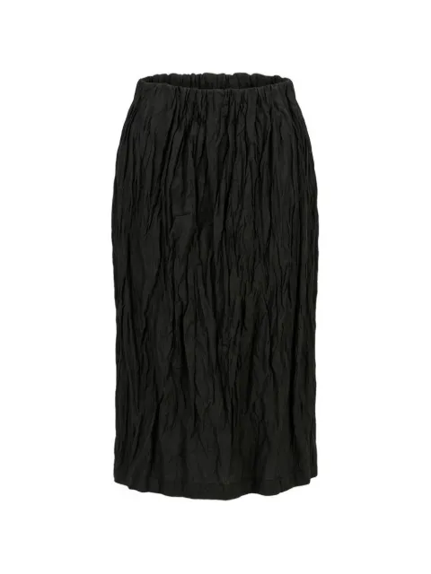 TOTEME crinkled midi skirt Black 262WRB0386FB0609136