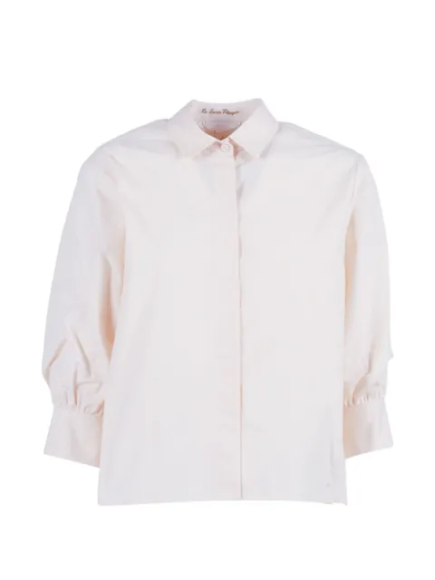 Le Sarte Pettegole floral-print puff-sleeve shirt Pink Y9RBBV