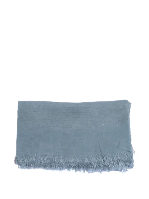 D'aniello Walton metallic-stripe scarf Blue WALTON