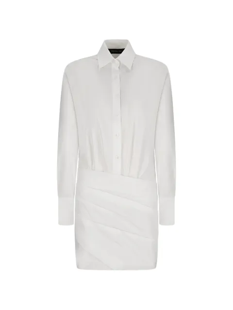 Federica Tosi draped poplin shirt midi dress White 41201400