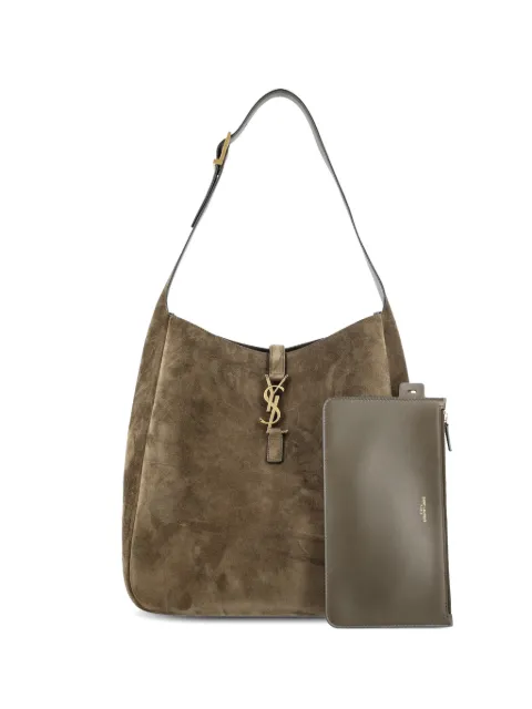 Saint Laurent large Le 5 À 7 Supple logo shoulder bag Green 8505451U80W