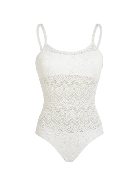 Vilebrequin zigzag-pattern swimsuit White ISACG200