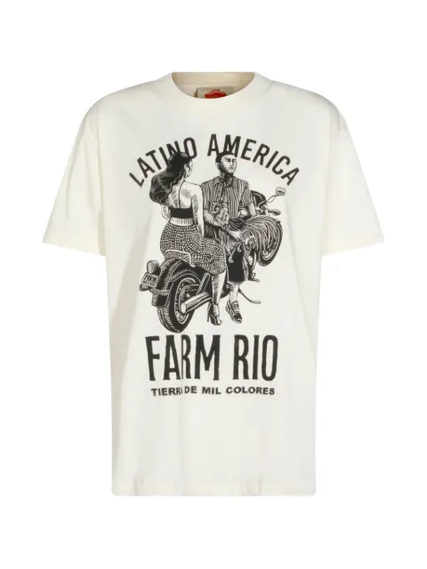FARM Rio print T-shirt Neutrals 357686L0001