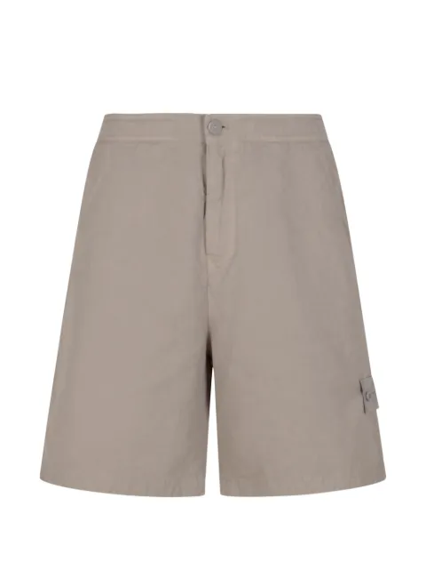 Stone Island logo-patch shorts Neutrals L1S15L100003S0F36