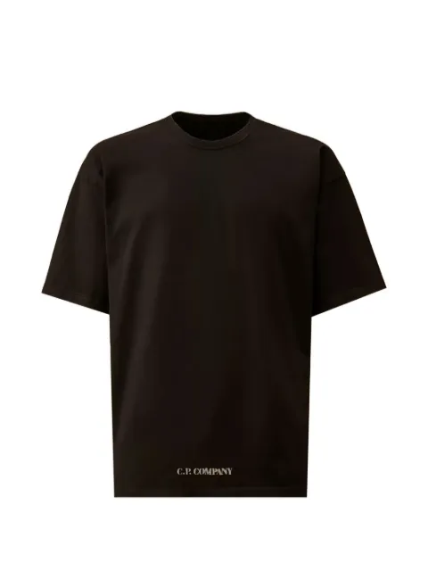 C.P. Company logo-print short-sleeve T-shirt Black S213A