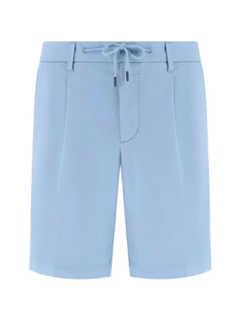 Boggi Milano stretch cotton summer bermuda shorts Blue BO26P077305