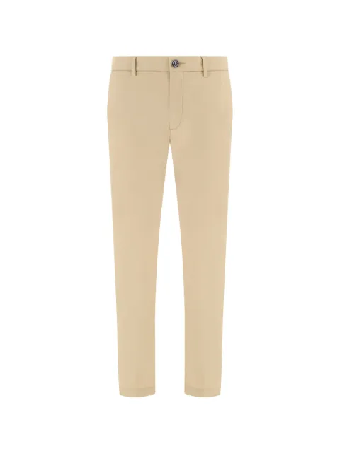 Boggi Milano zip cotton trousers Neutrals BO26P076804
