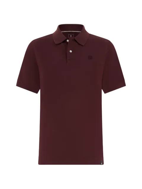 Boggi Milano regular fit cotton piqué polo shirt Brown BO26P042207
