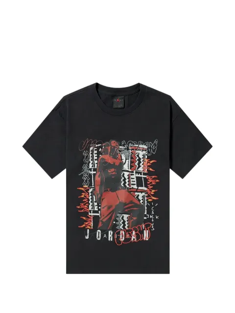Travis Scott x Air Jordan Travis Scott print T-shirt Black TSUC55