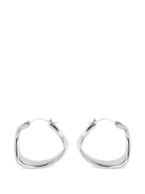 YOJ Maxi Astin hoop earrings Silver SSSE0000016