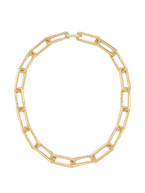 YOJ Oto Rope rectangle chain necklace Gold BRNKYG4466107