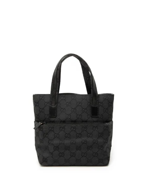 Gucci Pre-Owned 2000-2015 GG Canvas handbag Black F4Y0S3EK6L9YTVJQ