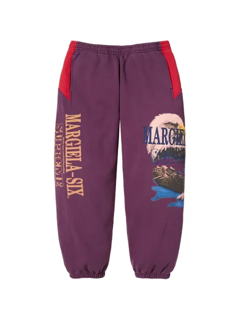 Supreme x Maison Margiela graphic-print track pants Purple SU27197