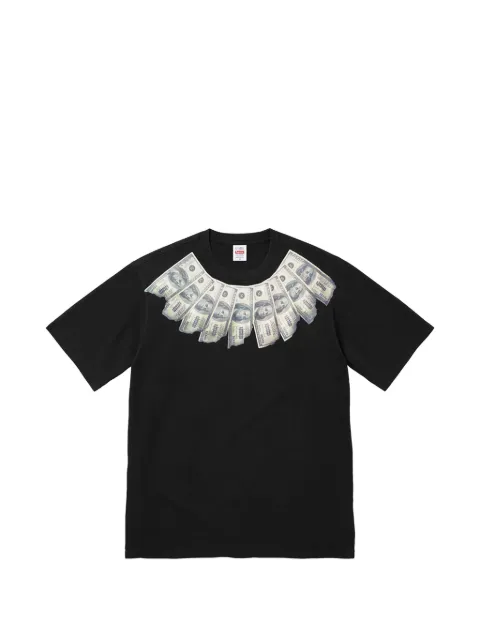 Supreme x MM6 Maison Margiela money-graphic T-shirt Black SU27180