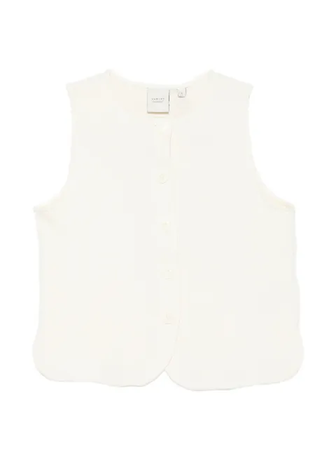 Varley Josie button-front vest Neutrals VAR03446