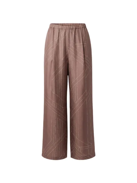 Alysi patterned palazzo trousers Brown 116184P6223BLUSH