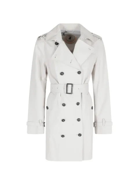 Save The Duck double-breasted belted coat Neutrals D43090WGRIN22098
