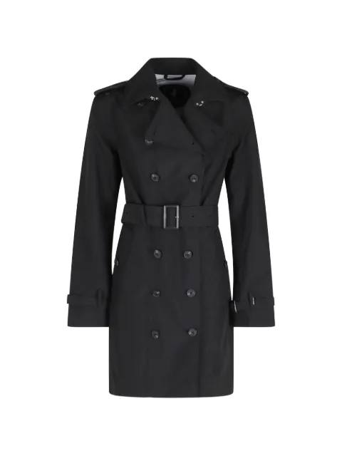 Save The Duck double-breasted belted coat Black D43090WGRIN22098