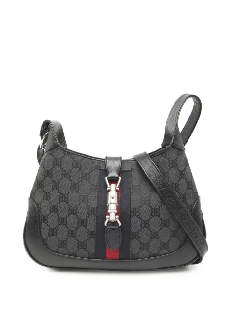 Balenciaga Pre-Owned 2010-2025 Gucci The Hacker Project Small BB Canvas Web Jackie 1961 crossbody bag Black 06SKHD3JXFYAQY4B