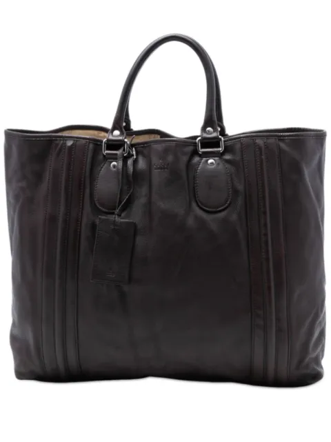 Gucci Pre-Owned 2016-2025 Leather tote bag Brown UE806TC1TN140I3L