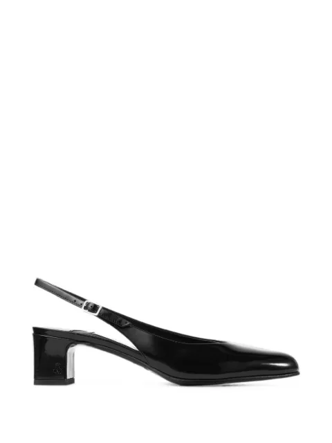 Jimmy Choo Eyla 45 black polished calf-leather slingbacks Black EYLASB45PQB