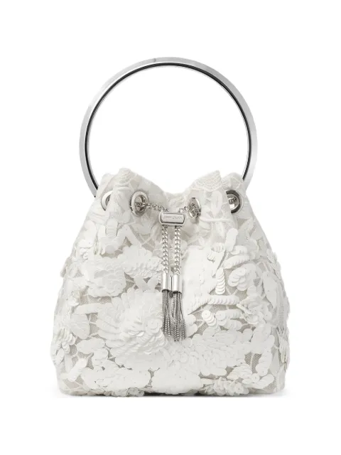 Jimmy Choo Bon Bon bucket bag White BONBONKPB