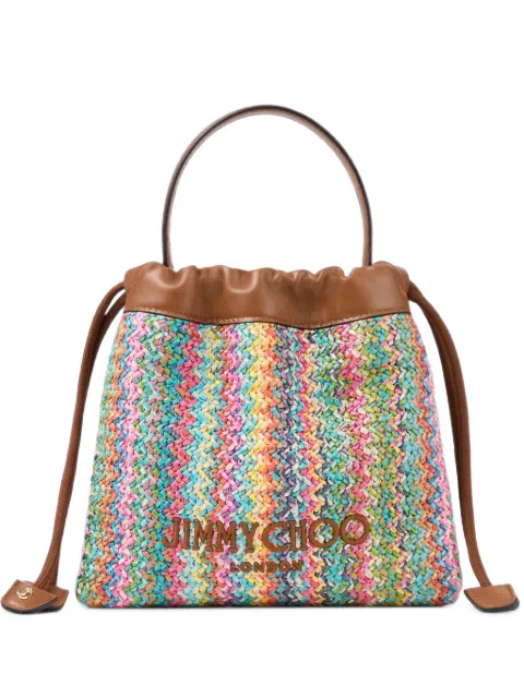 Jimmy Choo drawstring pouch top handle bag Brown DRAWSTRINGPOUCHTHEKJ
