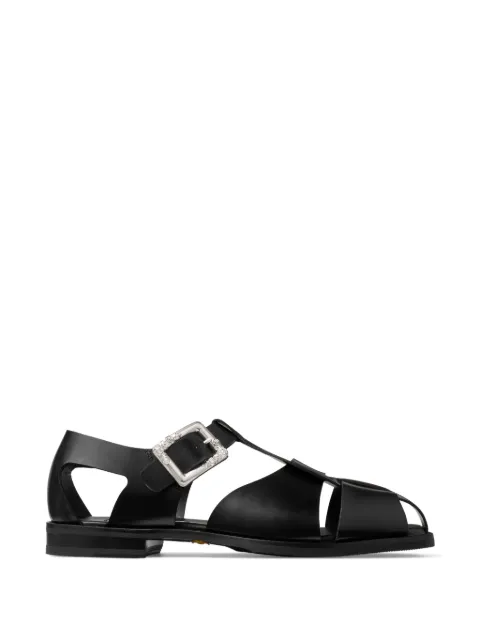 Jimmy Choo Sol buckled-detail sandals Black MEADOWSANDALXXF