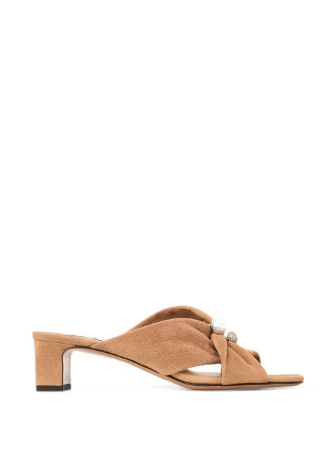 Jimmy Choo Rafi 45 toffee suede sandals Neutrals RAFI45SUE
