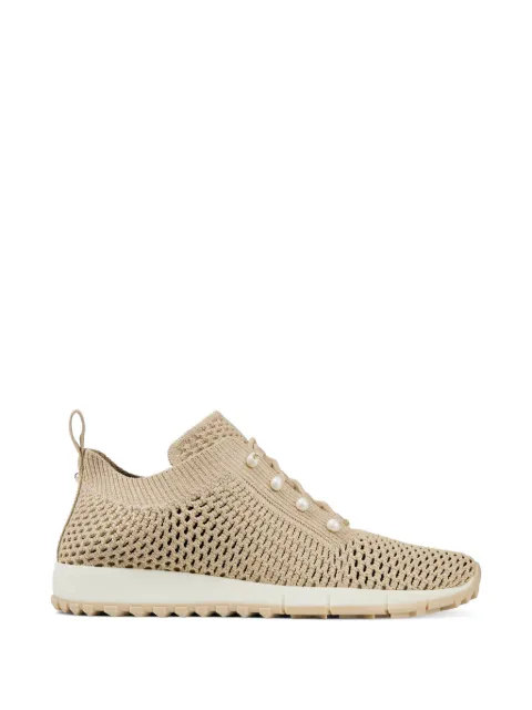 Jimmy Choo Veles pearl-embellished sneakers Neutrals VELESQEH
