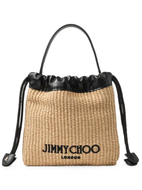 Jimmy Choo drawstring pouch top handle Neutrals DRAWSTRINGPOUCHTHQAV