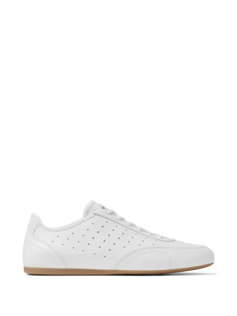 Jimmy Choo Sunny M leather mix low top trainers White SUNNYMQEI