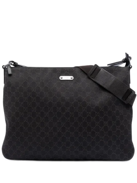 Gucci Pre-Owned 2016-2026 GG Denim crossbody bag Brown M766H7ILAFC0P39Q