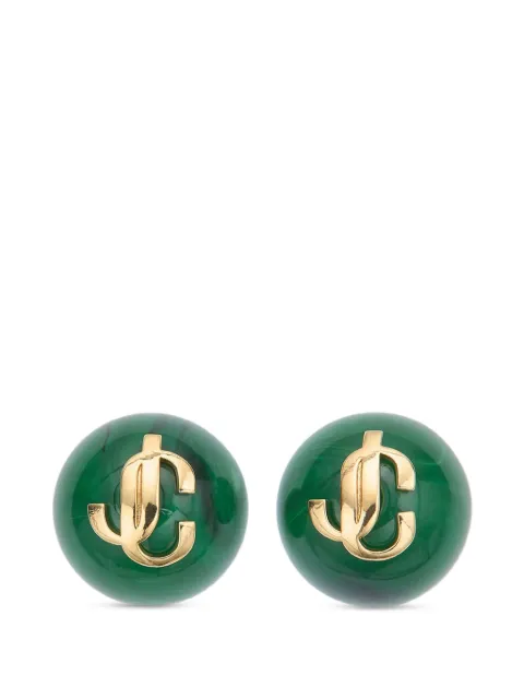 Jimmy Choo Beads logo earrings Gold BEADSEARRINGSHBE