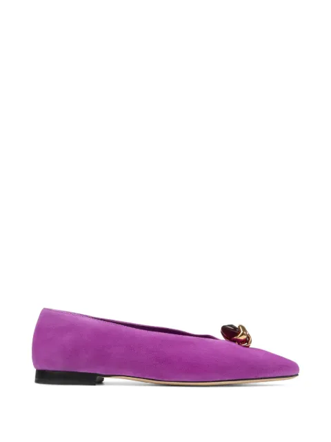 Jimmy Choo Margot violet orchid suede flats Purple MARGOTFLATBSB