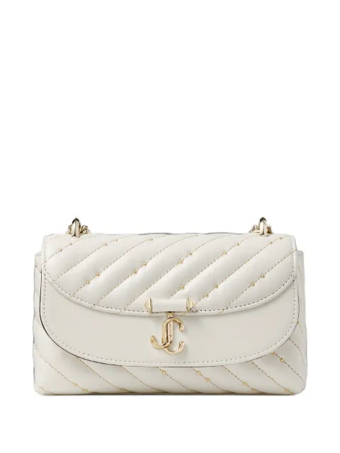 Jimmy Choo small Curve quilted-leather crossbody bag White AVNCURVEXBODYSCQM