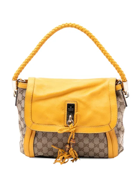 Gucci Pre-Owned 2016-2026 GG Canvas Bella Flap satchel Yellow J05LEOPD0KL0YBTE