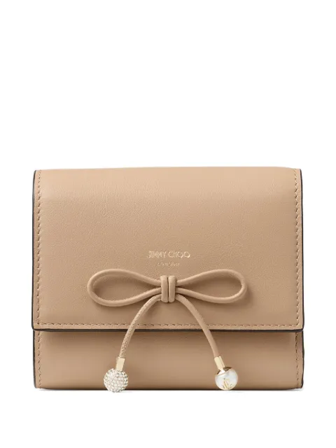 Jimmy Choo Marinda bow-detail wallet Neutrals MARINDAKHY