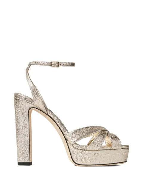 Jimmy Choo Kove 120 platform sandals Gold KOVE120DXB