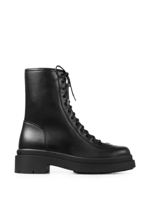 Jimmy Choo Sima Flat black smooth-leather ankle boots Black SIMAFLATSQM
