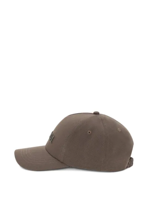 Boggi Milano baseball cap with visor and embroidery in cotton Brown BO26P022102