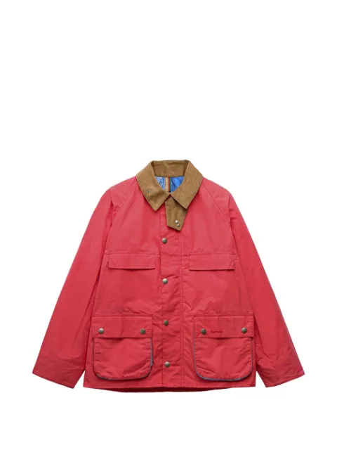 Barbour x Paul Smith contrast-collar jacket Red MCA1126